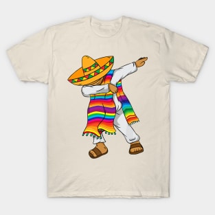 Hispanic Heritage Month Shirt Mexico Boy Men Dabbing Mexican T-Shirt